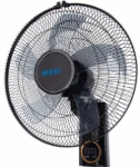 16-Inch 5-Blade Remote Control Wall Fan