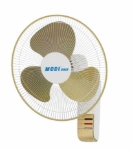 metal wall fan, 16 inch wall fan, 3-speed wall fan, gold wall fan, heavy-duty wall fan