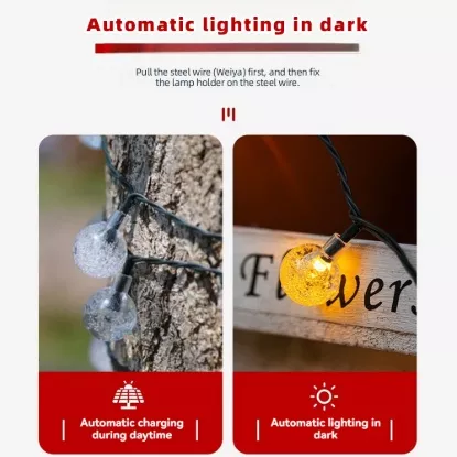 Picture of 50M LED Ball string Light In Warm White Light