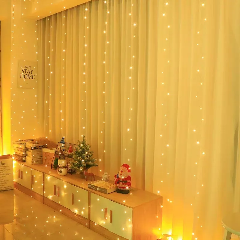 Picture of 3x2Meter LED Curtain String Lights – 8 Lighting Modes