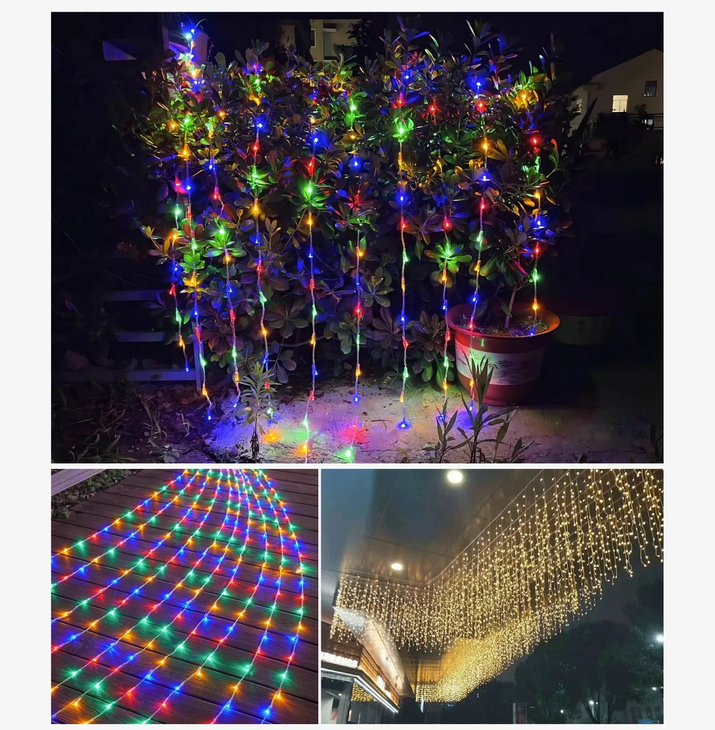 Picture of 3x2Meter LED Curtain String Lights – 8 Lighting Modes