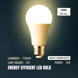 Picture of LED Bulb 9W – Bright Energy Saving LED Light (Warm/White)
