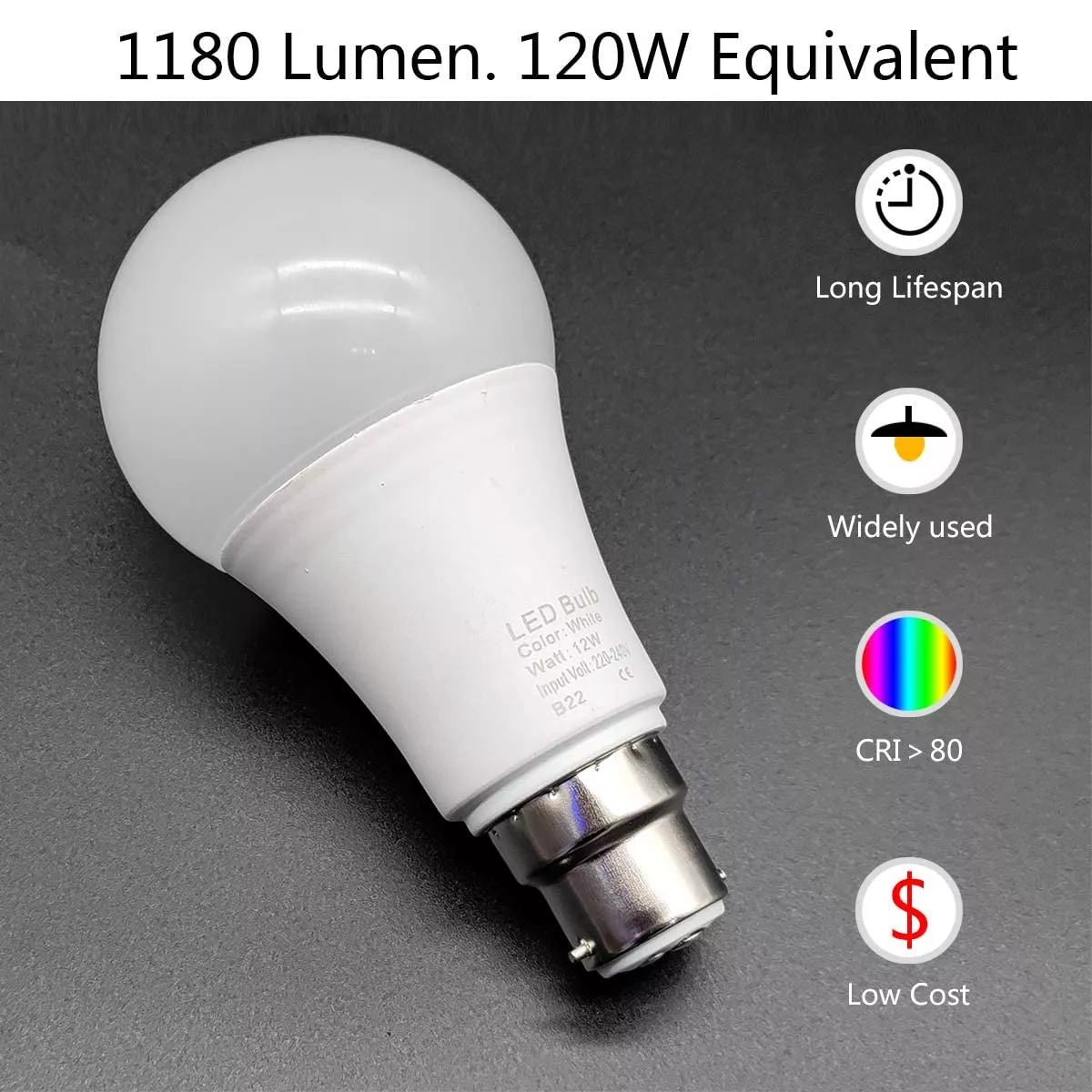 Picture of 12W LED Bulb E27/B22 – Super Bright Energy Saving Light