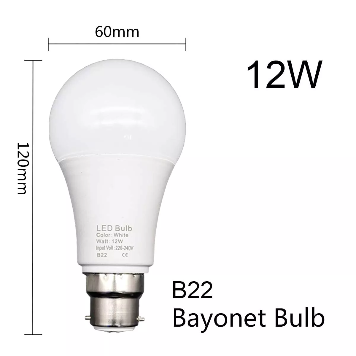 Picture of 12W LED Bulb E27/B22 – Super Bright Energy Saving Light