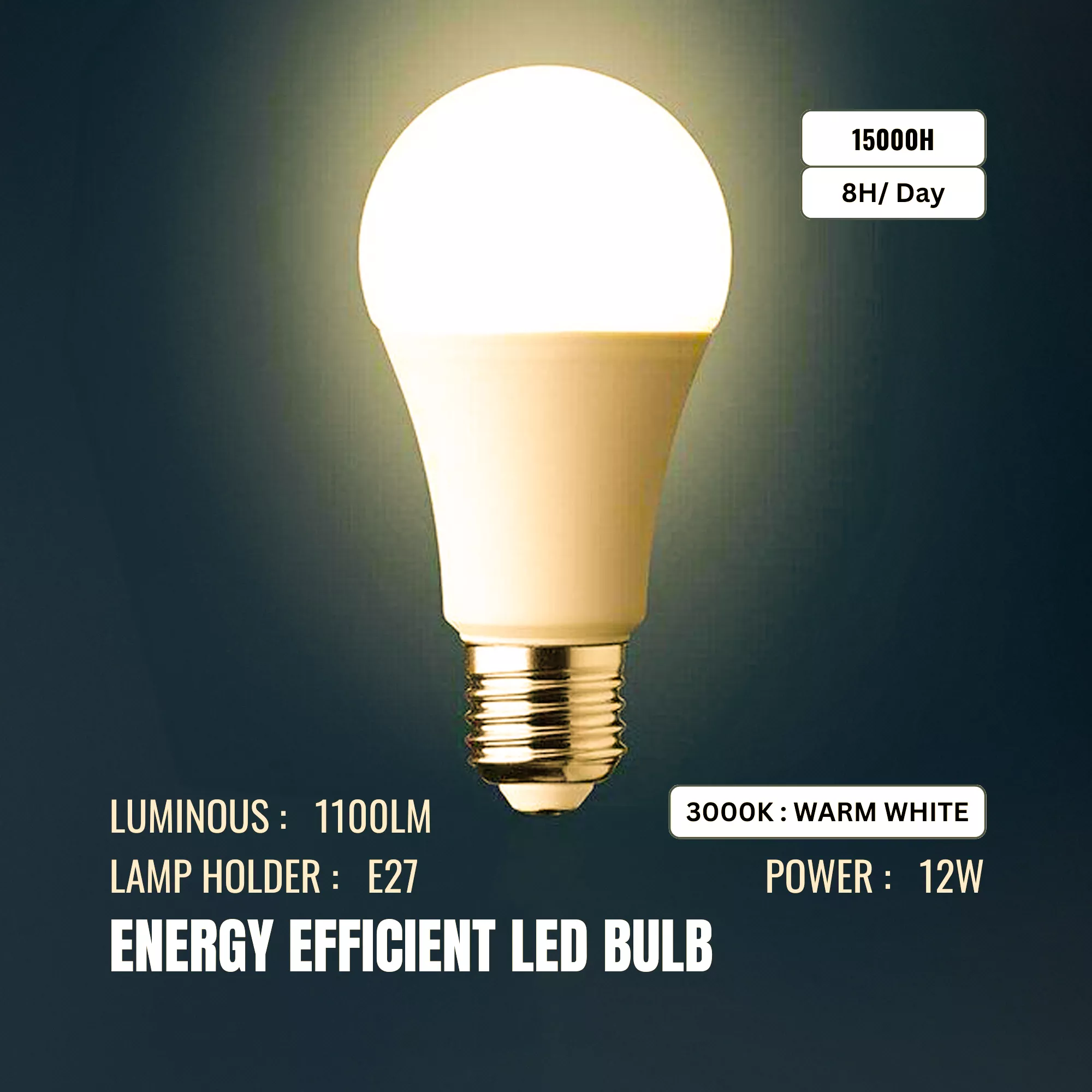 Picture of 12W LED Bulb E27 – Super Bright Energy Saving Light