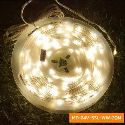 Picture of Solar Skin Wire Light String – Clear Wire – Warm White 3000K