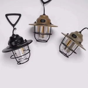 Picture of Retro Portable Camping Lantern – USB Rechargeable Vintage Hanging Lamp