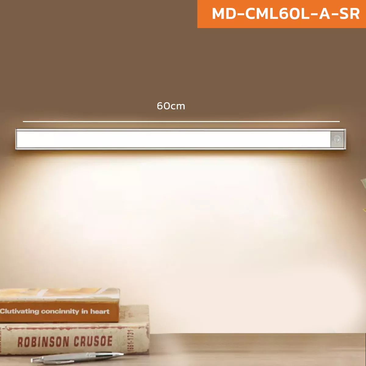 Picture of Slim LED Rechargeable Wall Light – 3 Color Touch Control Night Lamp 1.8W