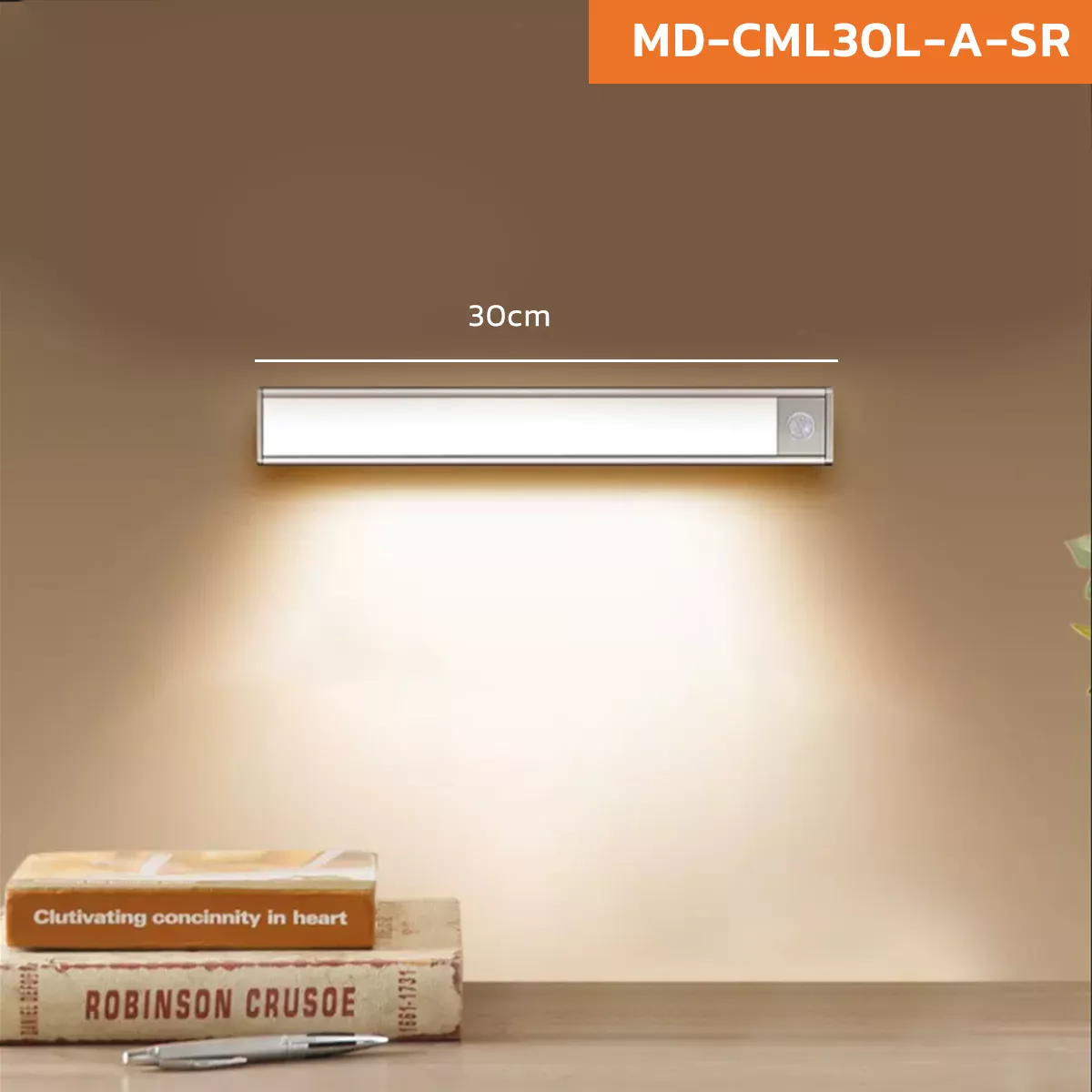 Picture of Slim LED Rechargeable Wall Light – 3 Color Touch Control Night Lamp 1.8W