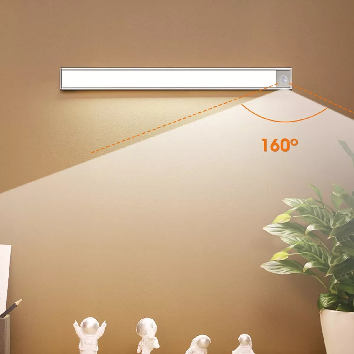 Picture of Slim LED Rechargeable Wall Light – 3 Color Touch Control Night Lamp 1.8W