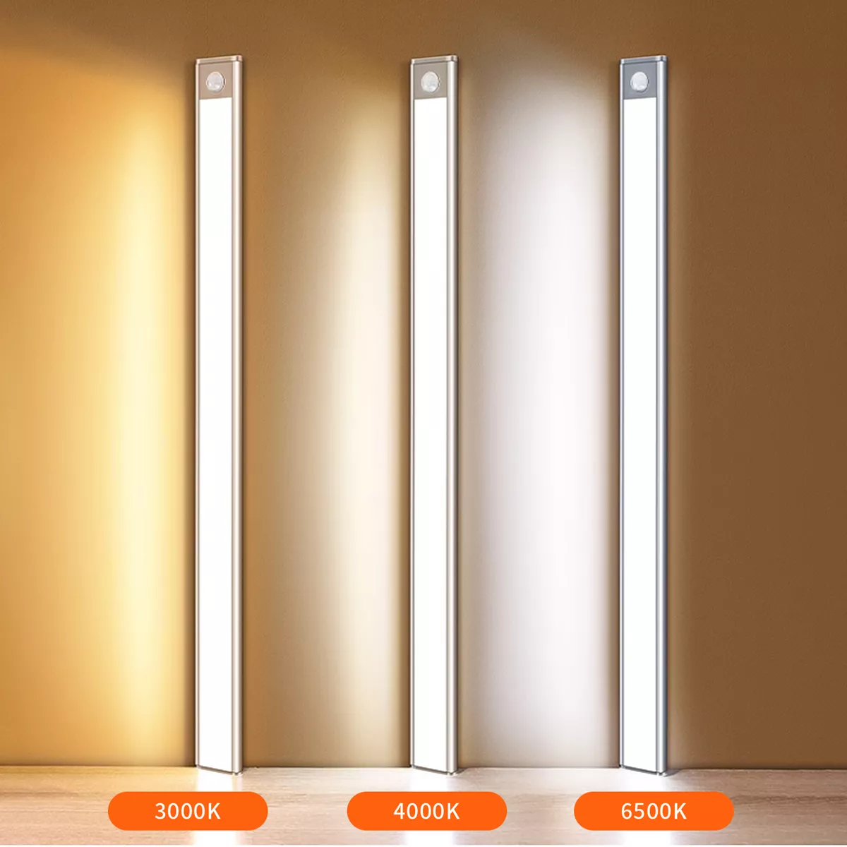 Picture of Slim LED Rechargeable Wall Light – 3 Color Touch Control Night Lamp 1.8W