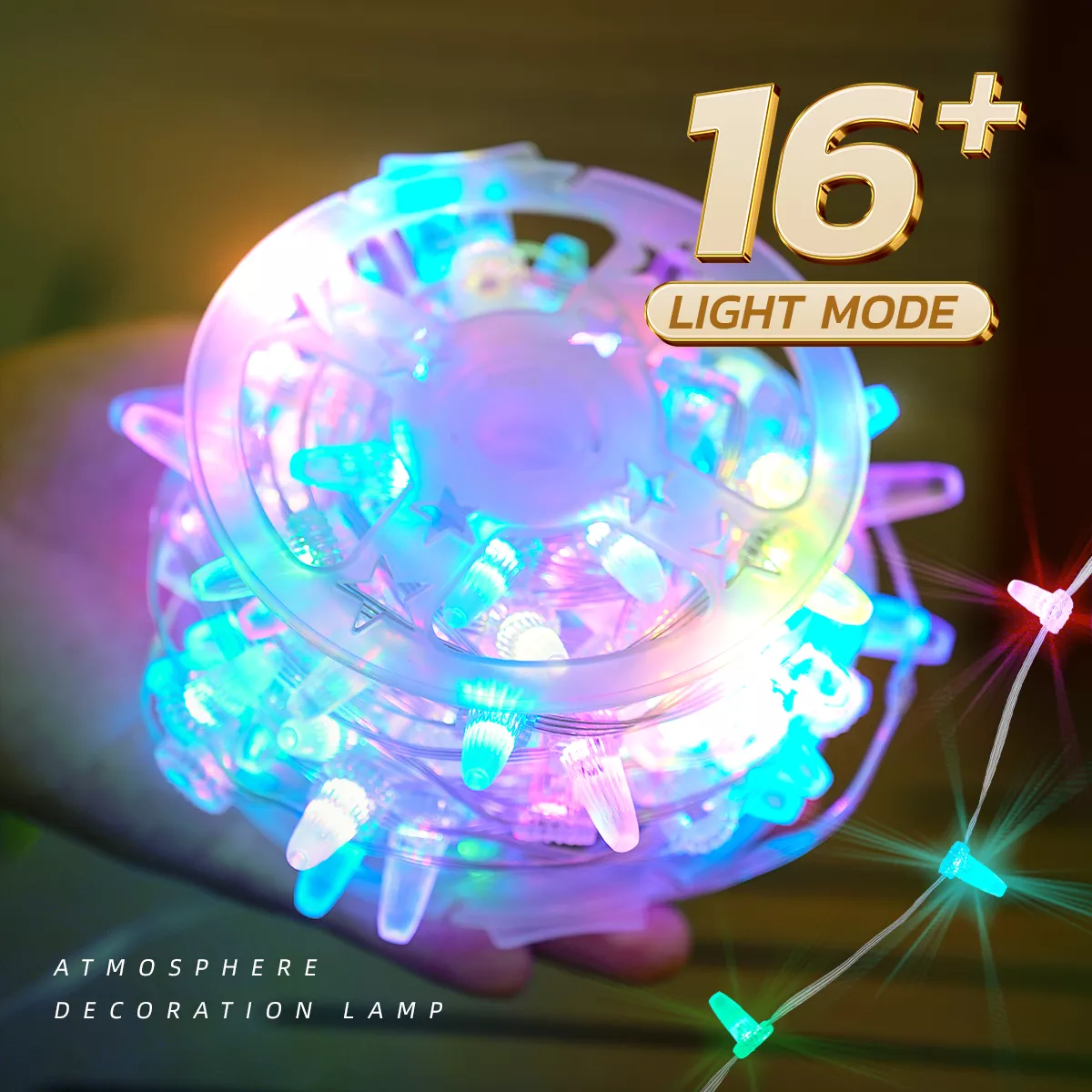 Picture of Ice Cream Shape LED RGB String Lights