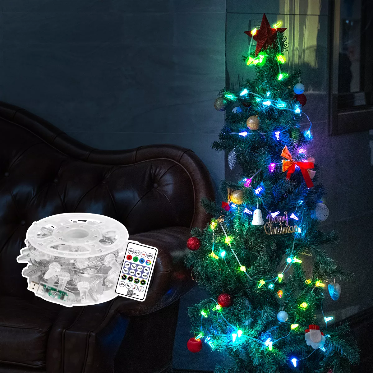 Picture of Ice Cream Shape LED RGB String Lights