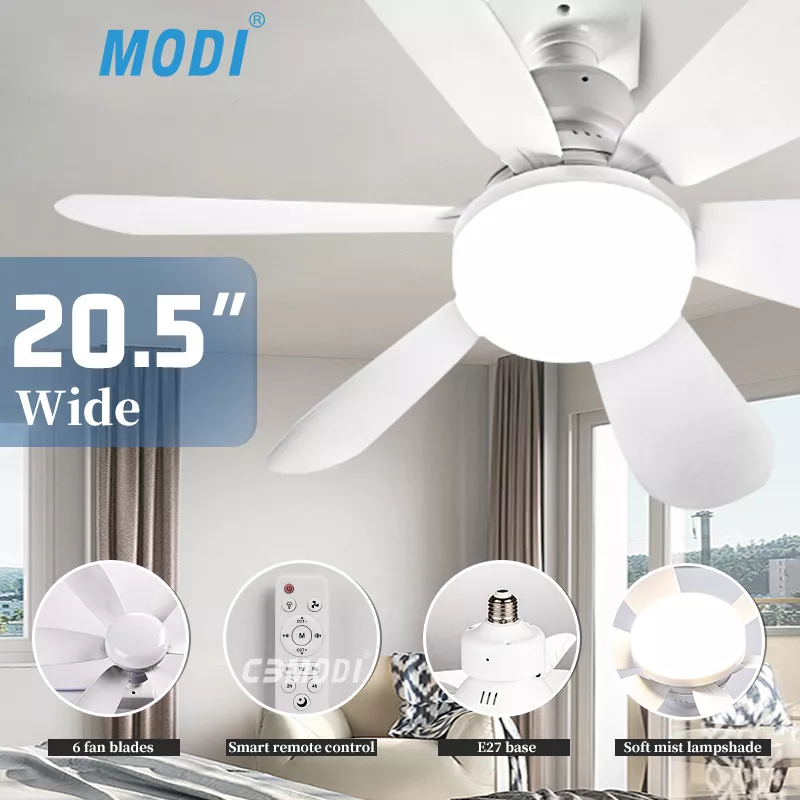 Picture of Ceiling Fan LED Light 30W – 3-Color Dimmable Modern Fan Lamp