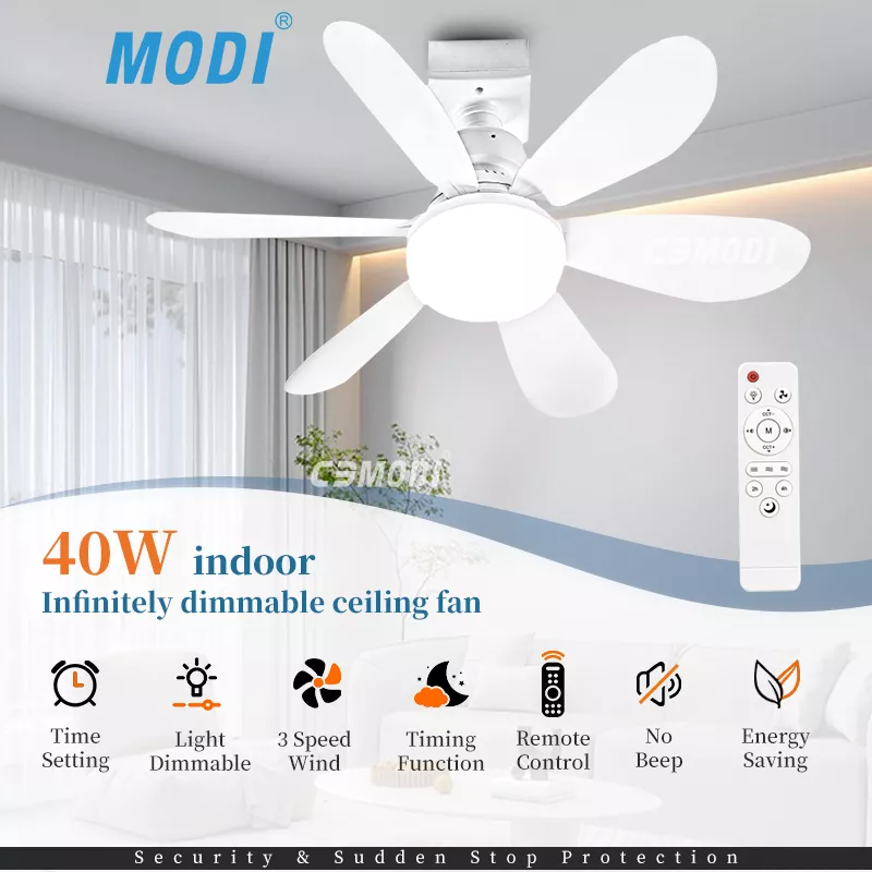 Picture of Ceiling Fan LED Light 30W – 3-Color Dimmable Modern Fan Lamp