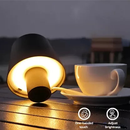 Picture of Rechargeable Wine Bottle LED Lamp | 3-Color Touch Sensor Bottle Top Light