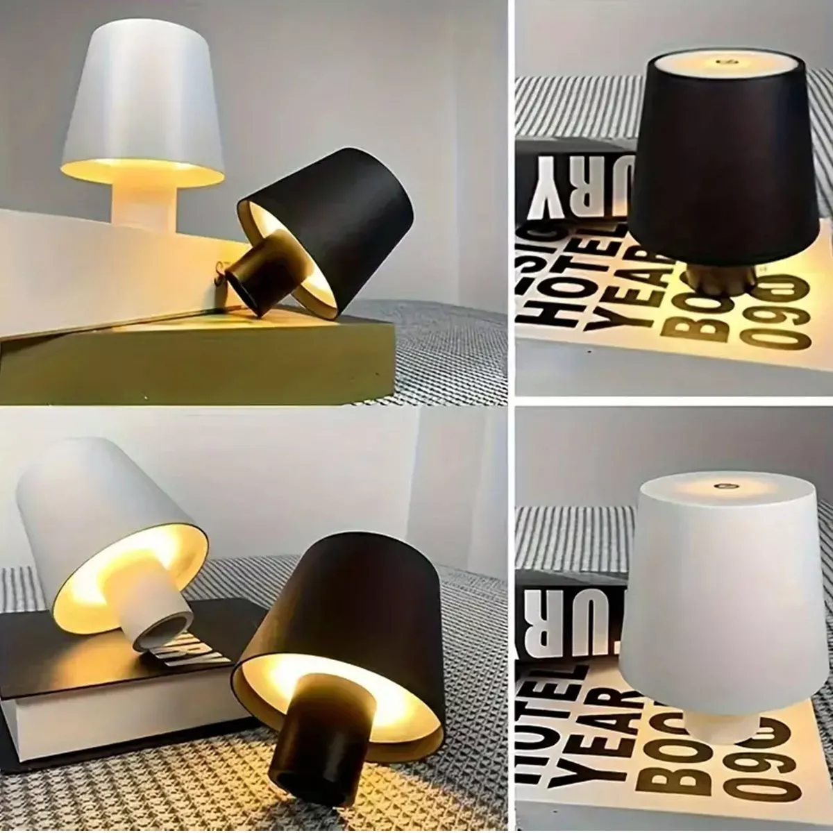 Picture of Rechargeable Wine Bottle LED Lamp | 3-Color Touch Sensor Bottle Top Light