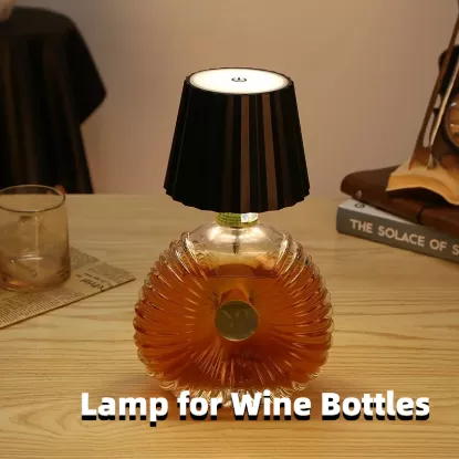 Picture of Rechargeable Wine Bottle LED Lamp | 3-Color Touch Bottle Top Light