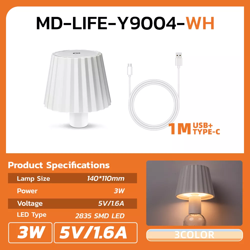 Picture of Rechargeable Wine Bottle LED Lamp | 3-Color Touch Bottle Top Light