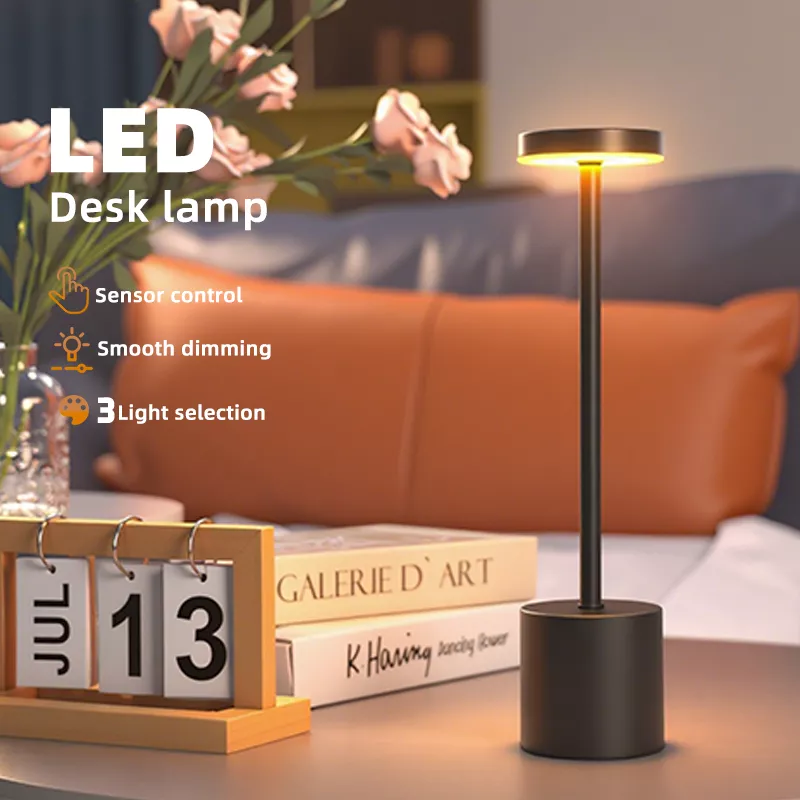 Picture of Modern Rechargeable LED Touch Sensor Table Lamp – 3 Color Dimming