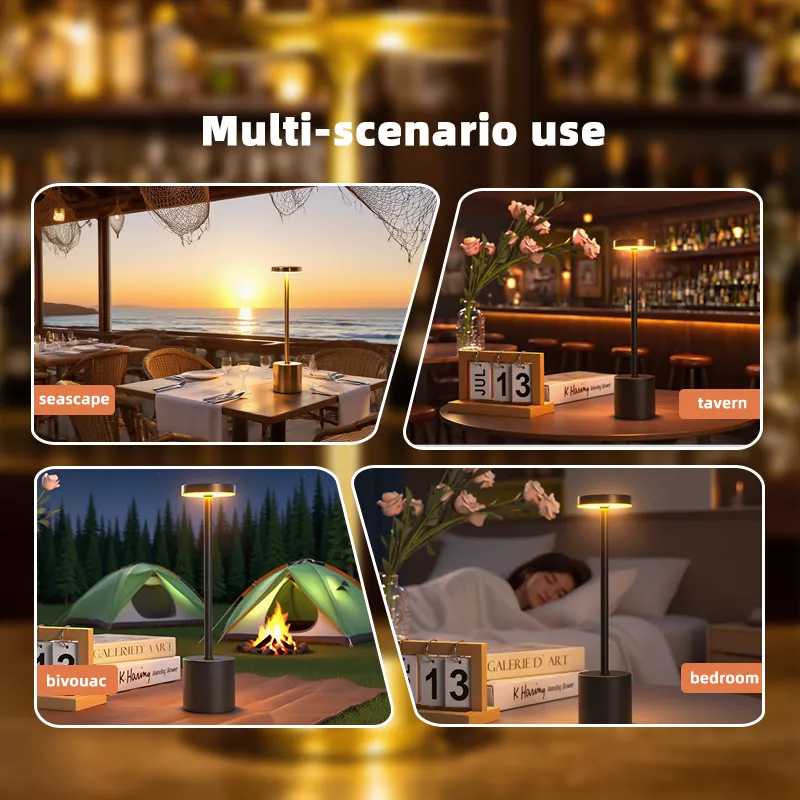 Picture of Modern Rechargeable LED Touch Sensor Table Lamp – 3 Color Dimming