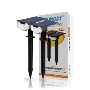 MODI MD-SOLAR-H1021-2P solar spike light 2pcs set with packaging