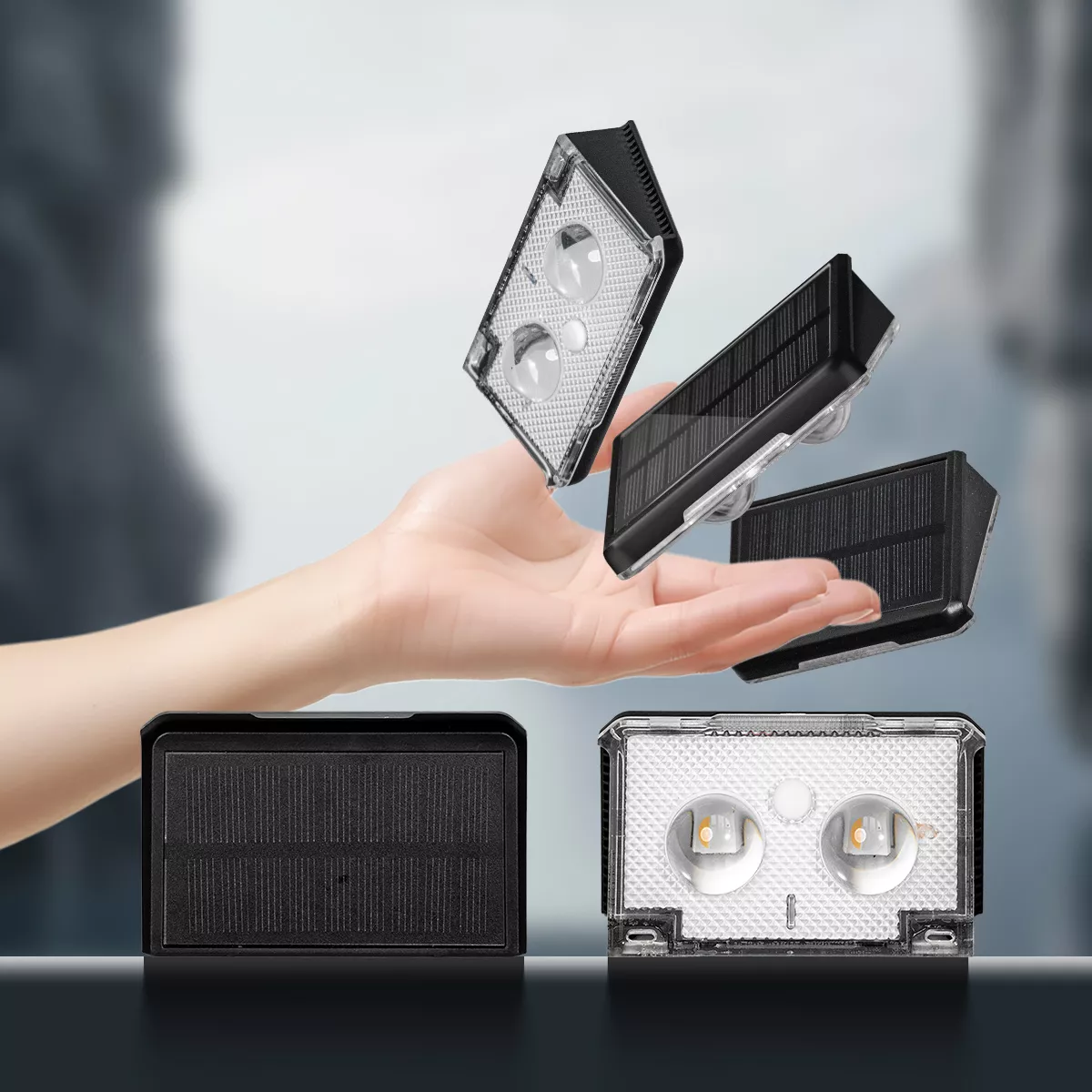 Picture of Outdoor Solar Wall Light with Motion Sensor