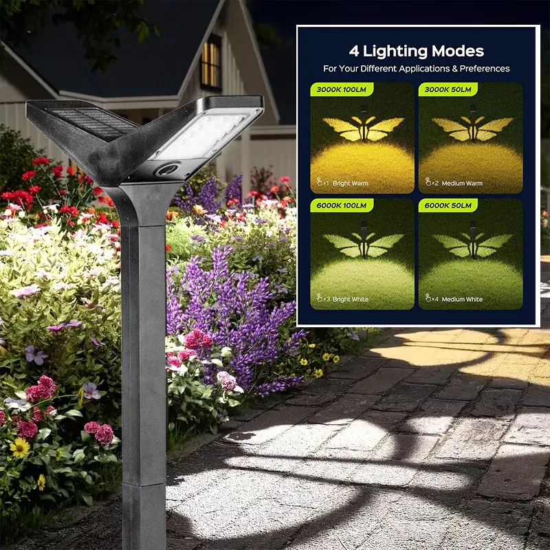 Picture of Solar Butterfly Projection Garden Light