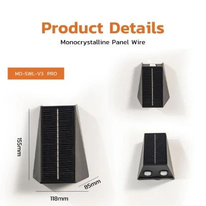 Picture of MODI Solar Wall Light Up & Down – MD-SWL-V3 PRO / V6 PRO | Waterproof Outdoor Solar LED Garden Lamp