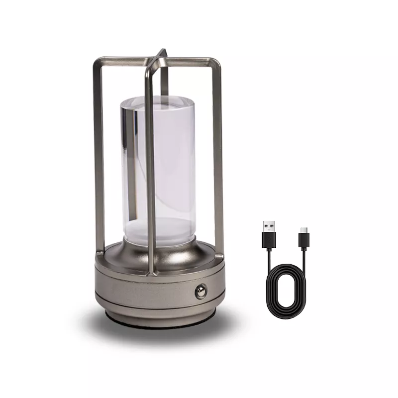 Picture of LED Crystal Table Lamp – Touch Control Rechargeable Vintage Bedside Lamp