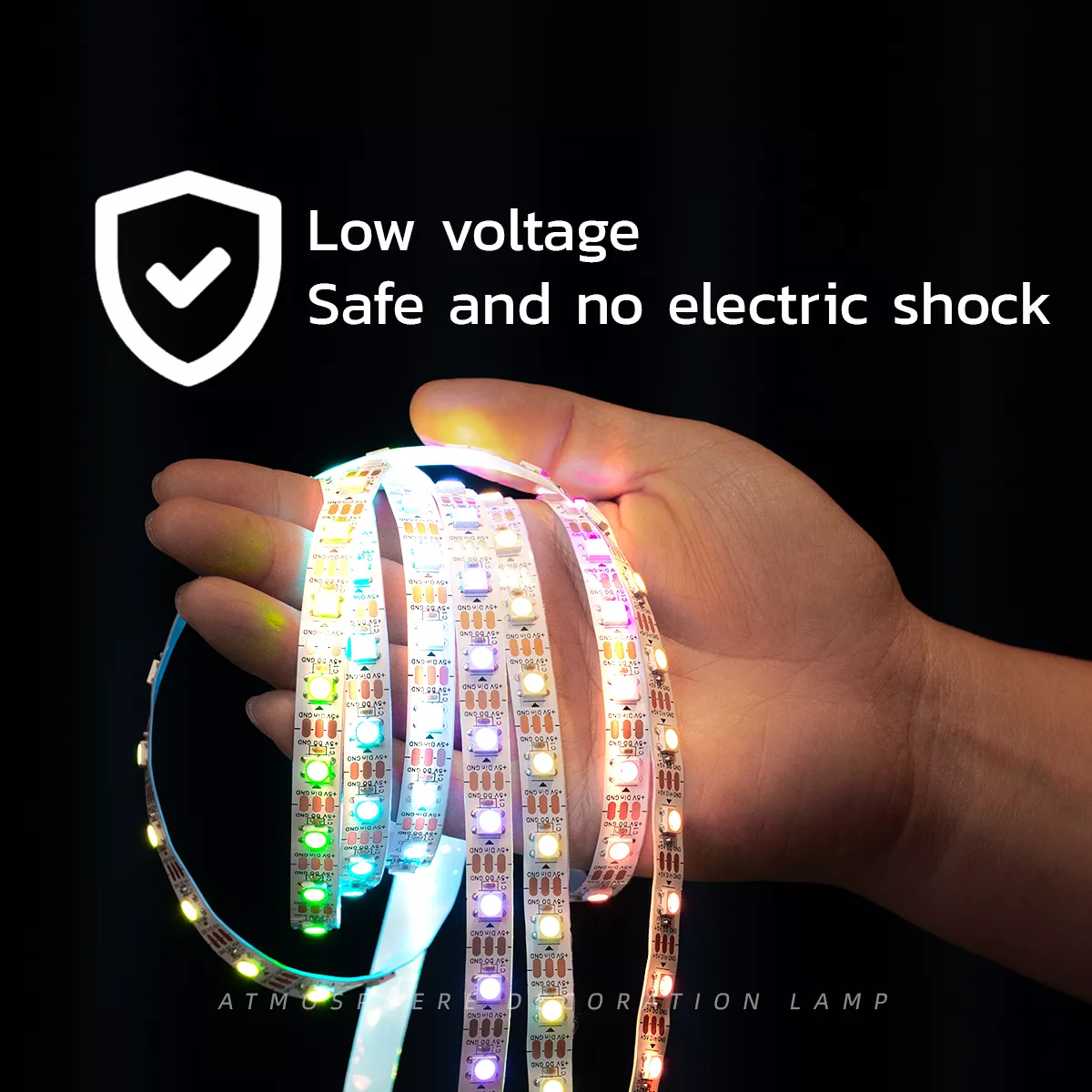 Picture of USB LED Strip Light 3M + 1M Extension – 3000K Warm White / RGB Remote Control