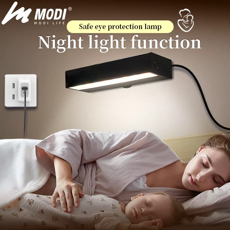 Picture of Rechargeable LED Magnetic Night Light – Touch Sensor Under Cabinet Lamp 5500K USB Desk/Wall Light