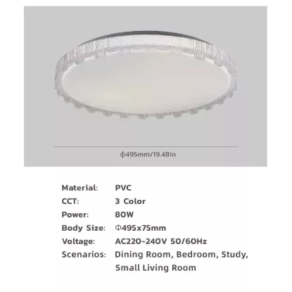 Picture of Luxury Flower Crystal LED Ceiling Light 80W