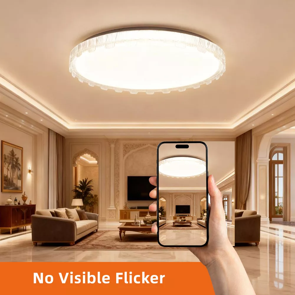 Picture of Luxury Flower Crystal LED Ceiling Light 80W