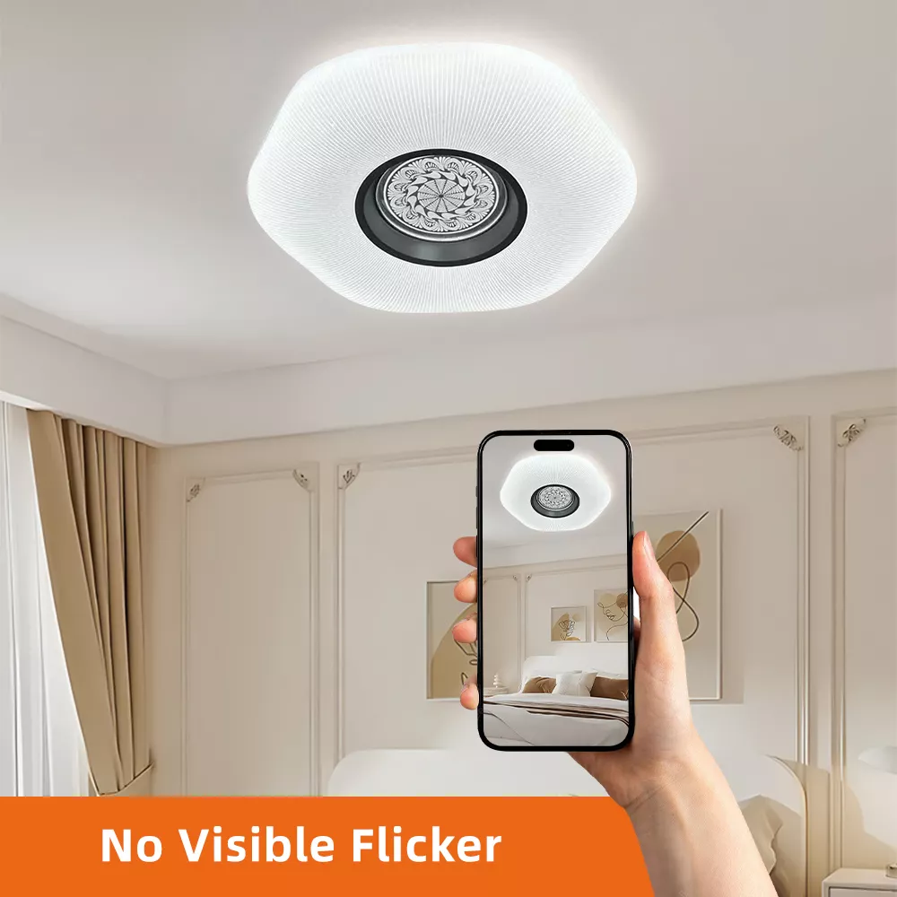 Picture of Luxury Crystal Center 3-Color LED Ceiling Light 80W