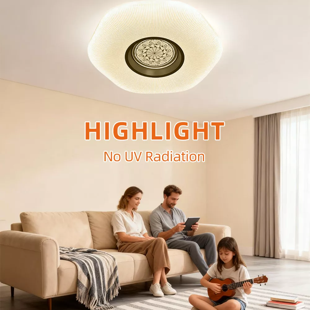 Picture of Luxury Crystal Center 3-Color LED Ceiling Light 80W