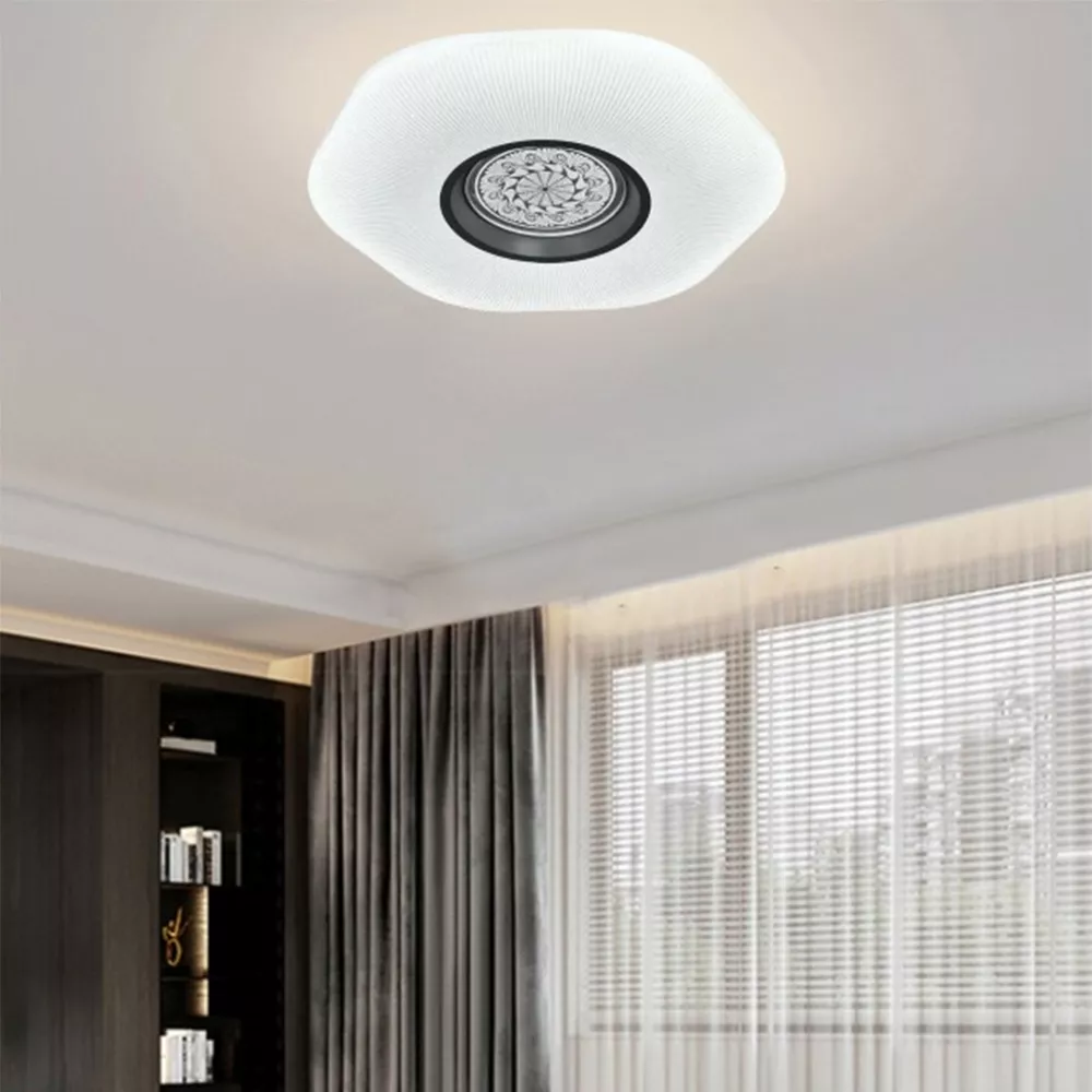 Picture of Luxury Crystal Center 3-Color LED Ceiling Light 80W