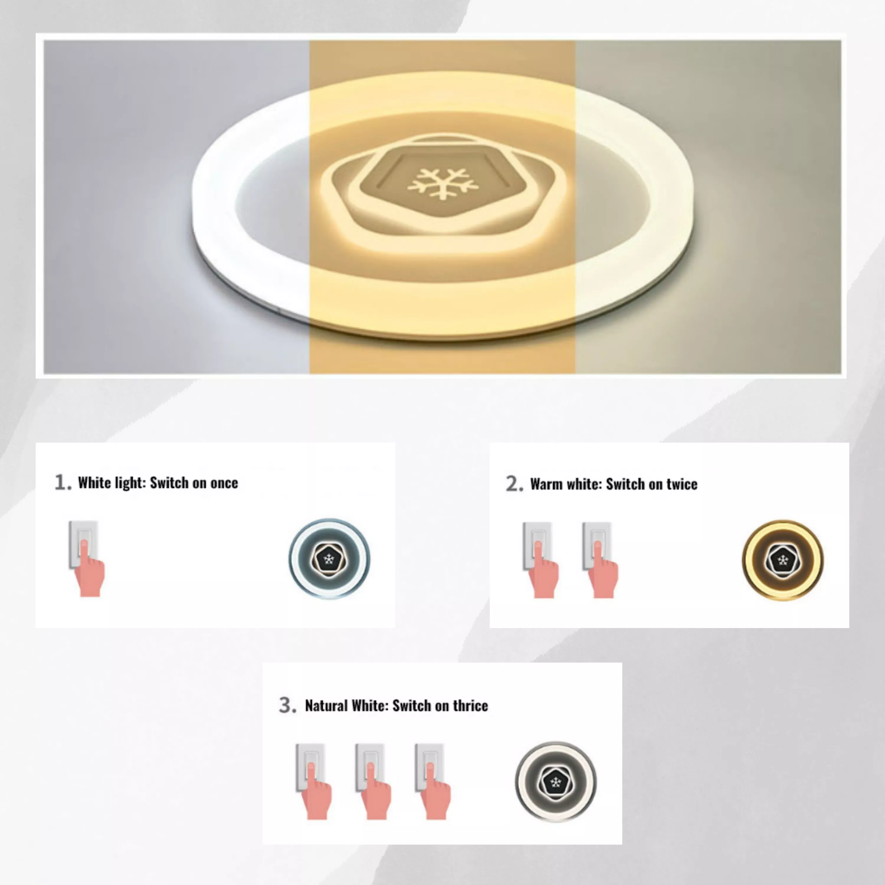 Picture of Modern LED Ceiling Light 72W