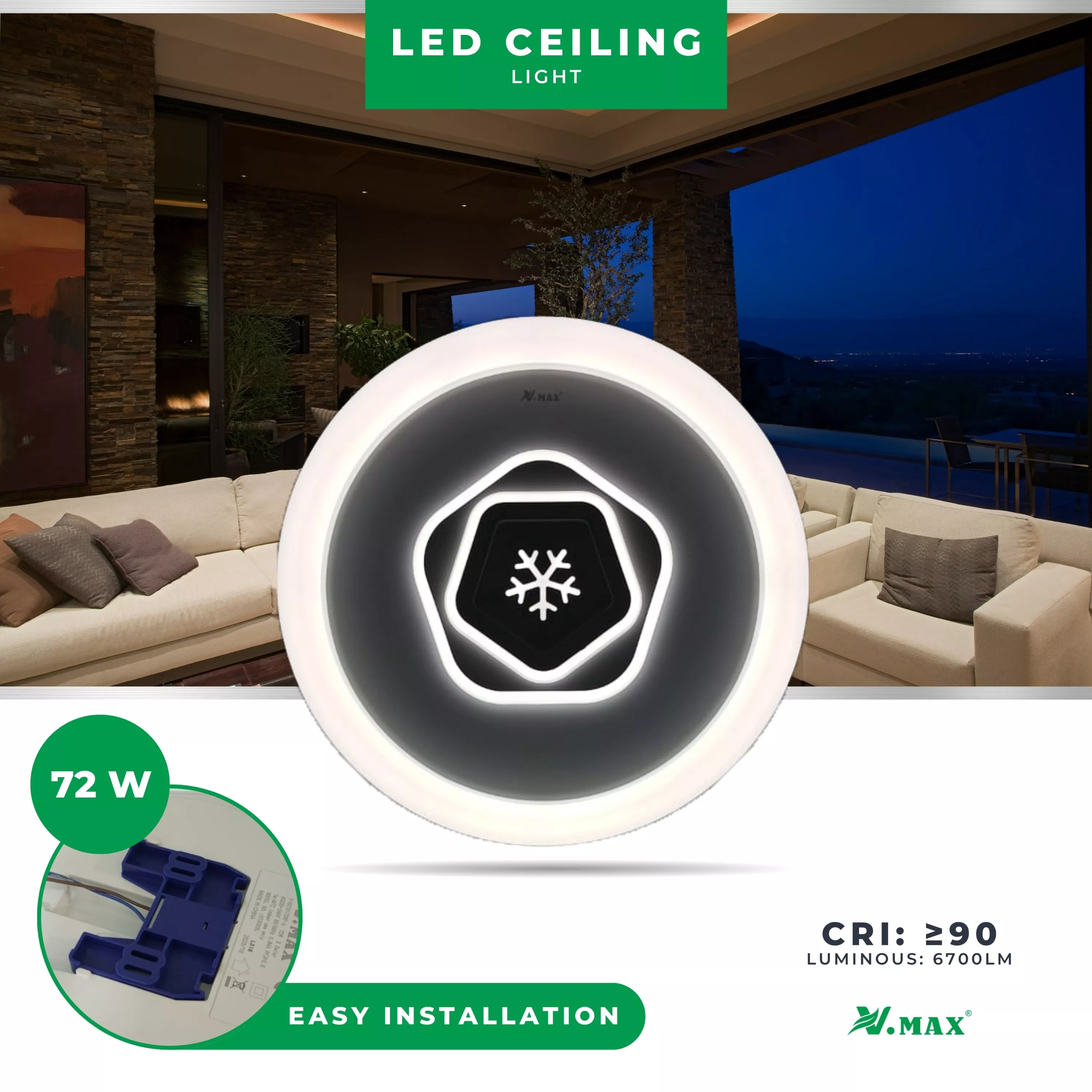 Picture of Modern LED Ceiling Light 72W