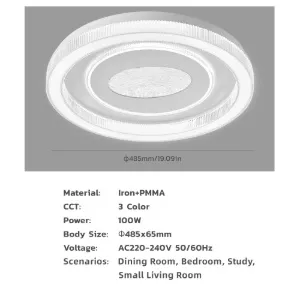 Picture of Modern 100W Round LED Ceiling Light – 3 Color Change