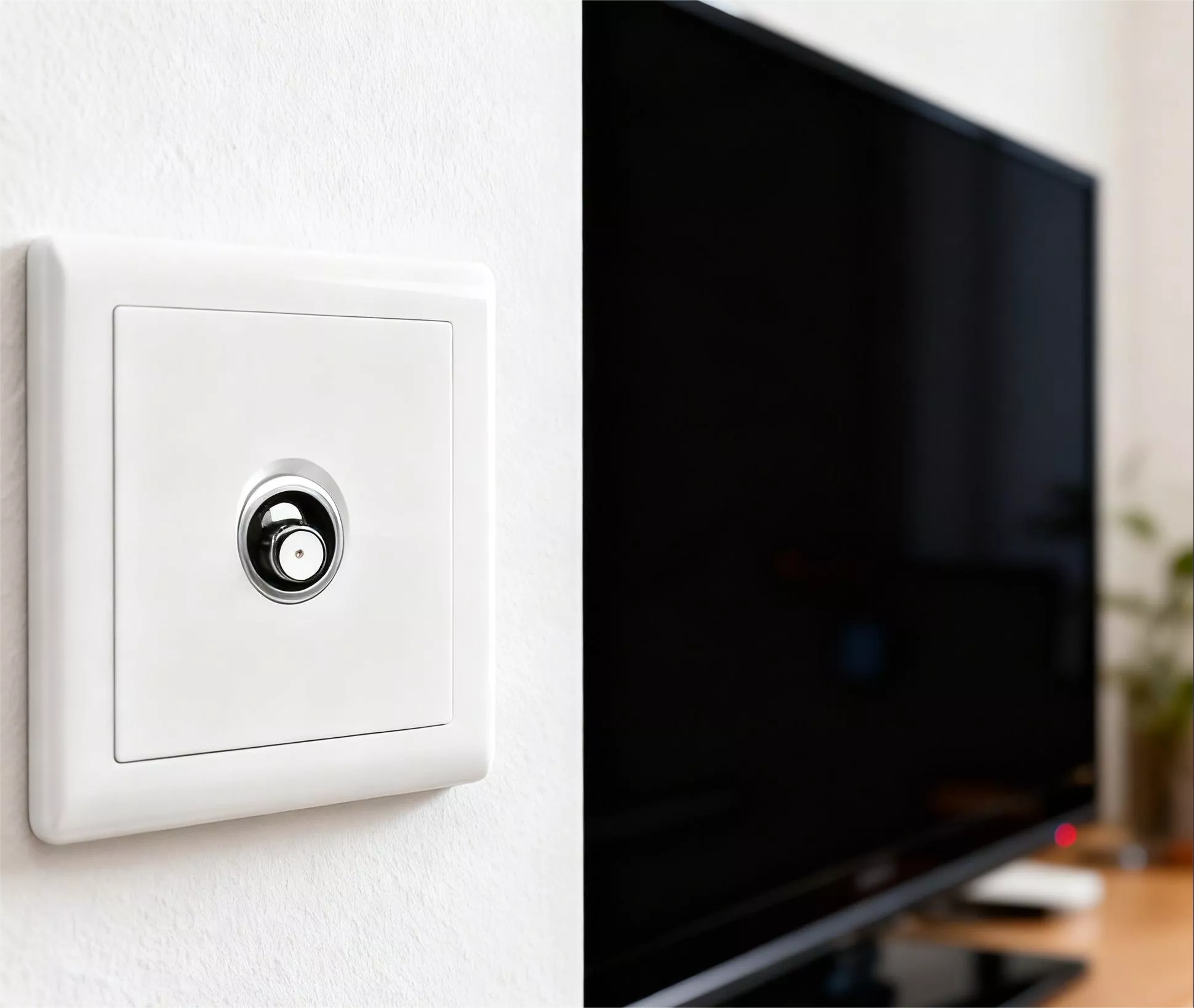 Picture of Satellite Socket Wall Outlet – TV Satellite Coaxial Connector