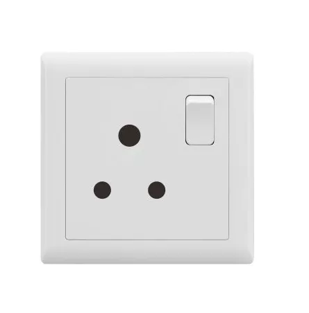Picture of British Standard Wall Socket with Switch – UK Plug Power Outlet