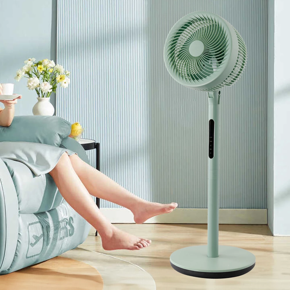 Picture of Air Circulation Pedestal Fan with Remote Control – Silent Oscillating Cooling Fan