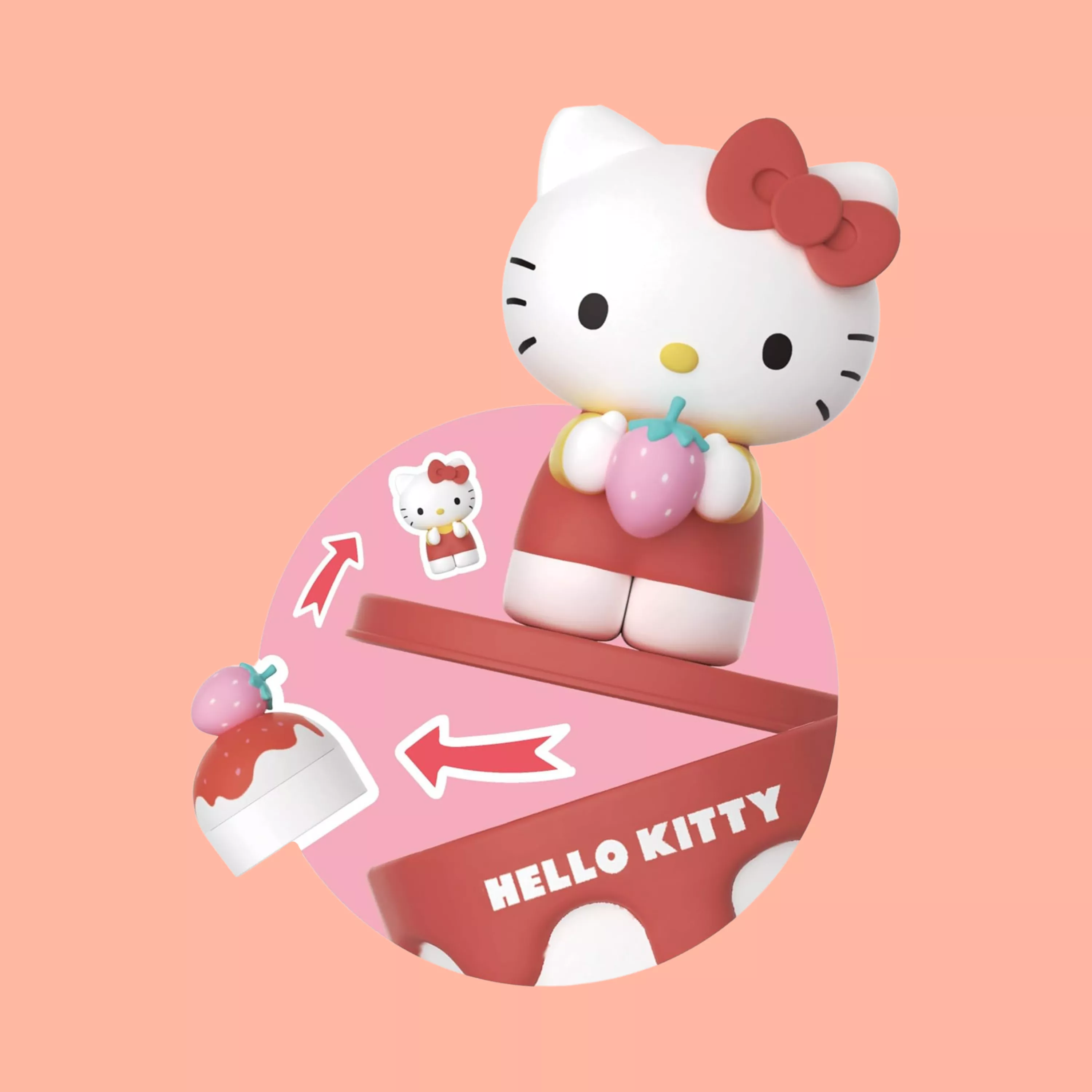 Picture of Hello Kitty Strawberry Cake Surprise Toy Box