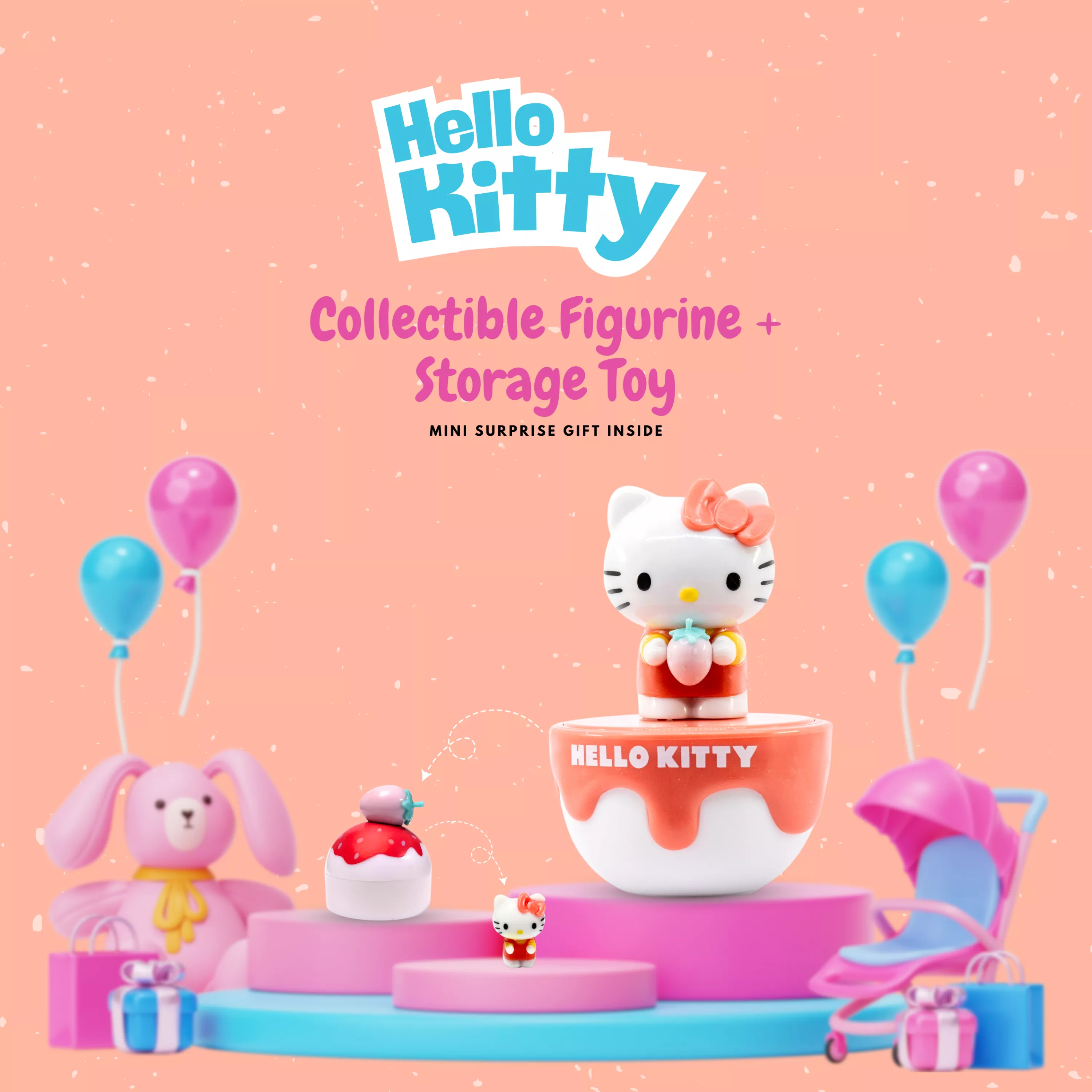 Picture of Hello Kitty Strawberry Cake Surprise Toy Box
