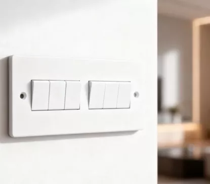 Picture of Bakelite 6 Gang 1 Way Wall Switch