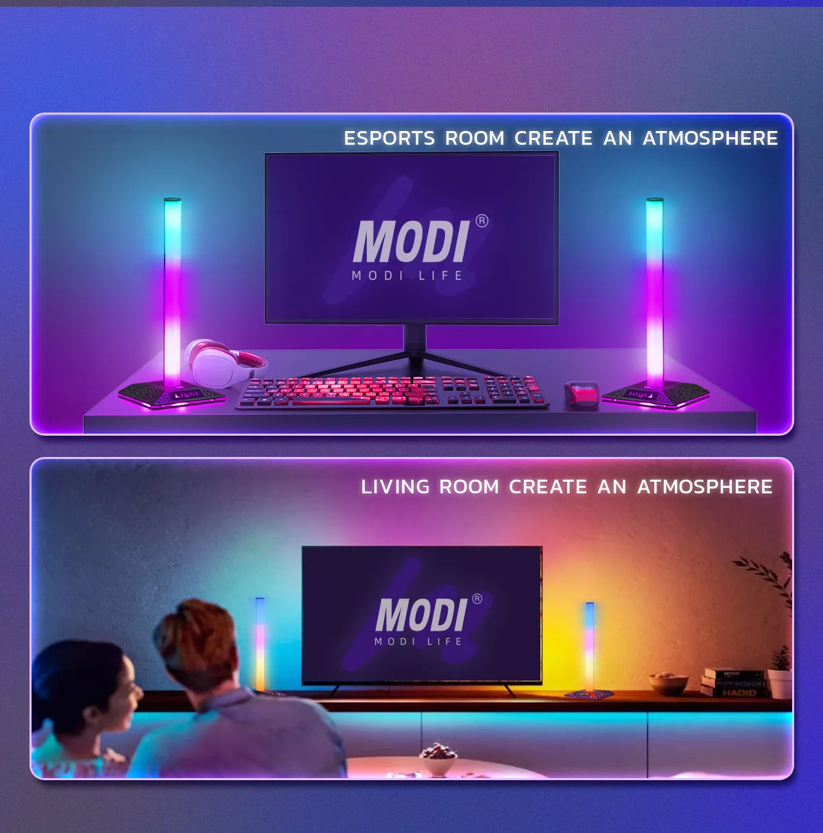 Picture of RGB Gaming Headset Stand with LED Light