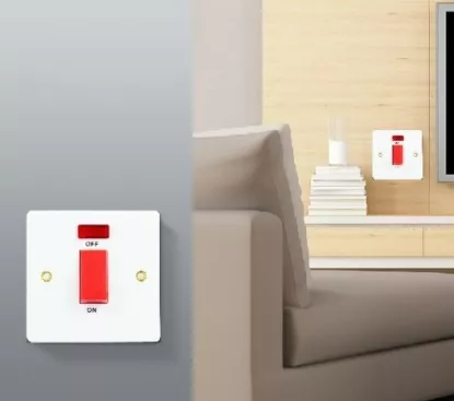 Picture of 1 Gang Double Pole Switch with Neon Indicator