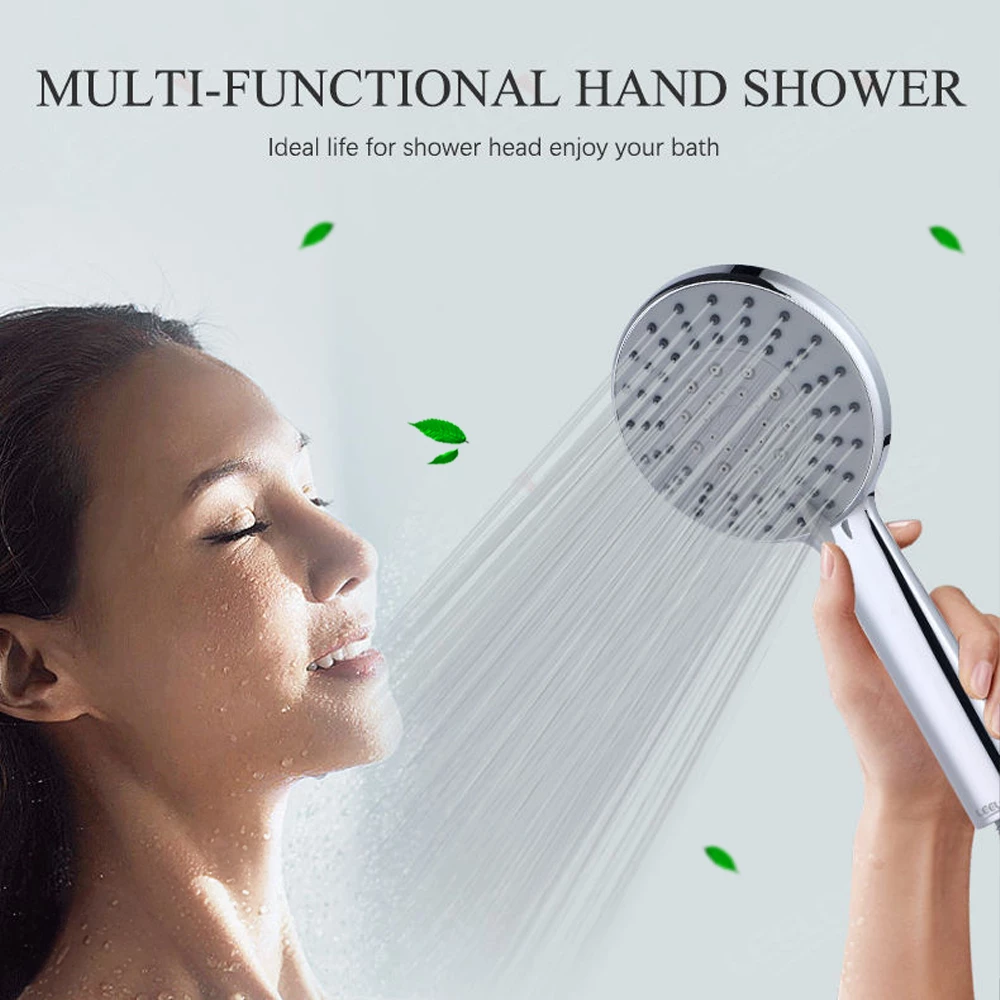 Picture of Adjustable Hand Shower Set with Sliding Rail | 5-Function Chrome Shower Head & Hose Kit