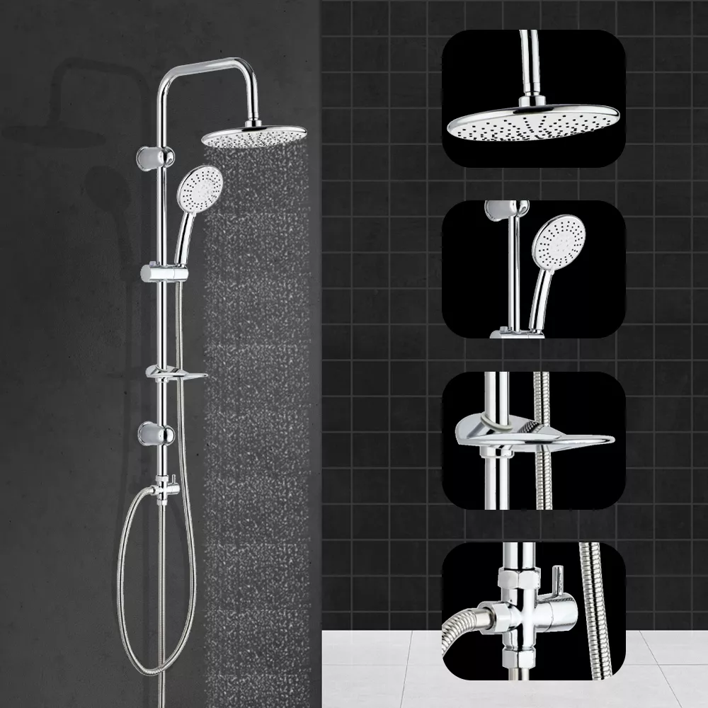 Picture of Rainfall Shower System with Handheld – Adjustable Dual Shower Head Set (5 Spray Modes)